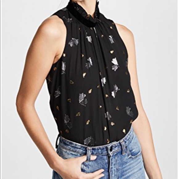 Rebecca Taylor Tops - Rebecca Taylor Scattered Tulip Top Size 12 NWOT